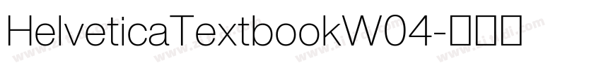 HelveticaTextbookW04字体转换