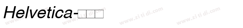 Helvetica字体转换