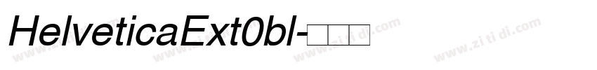 HelveticaExt0bl字体转换