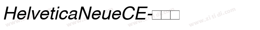 HelveticaNeueCE字体转换