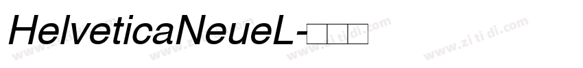 HelveticaNeueL字体转换