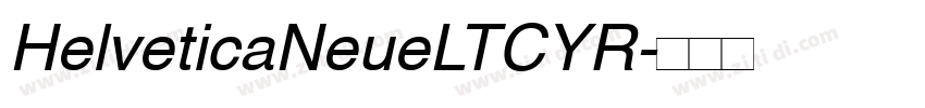 HelveticaNeueLTCYR字体转换