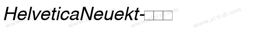 HelveticaNeuekt字体转换