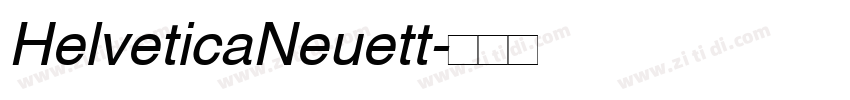HelveticaNeuett字体转换