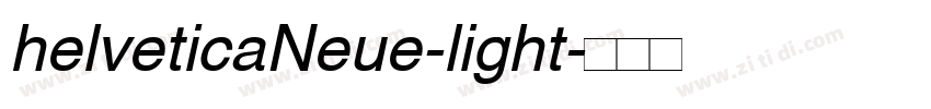 helveticaNeue-light字体转换