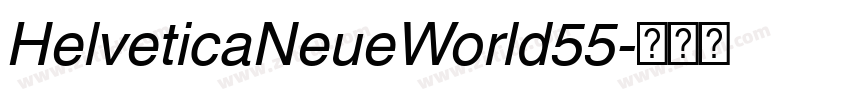 HelveticaNeueWorld55字体转换