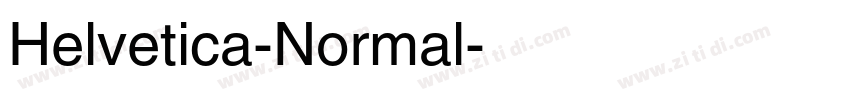 Helvetica-Normal字体转换