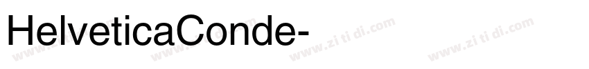 HelveticaConde字体转换