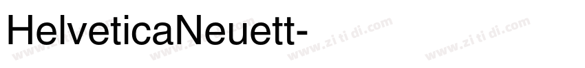 HelveticaNeuett字体转换