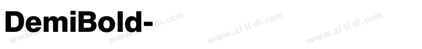 DemiBold字体转换