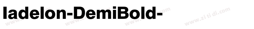 Iadelon-DemiBold字体转换