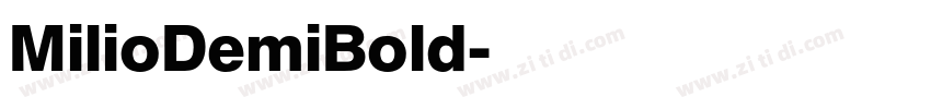 MilioDemiBold字体转换