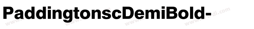 PaddingtonscDemiBold字体转换