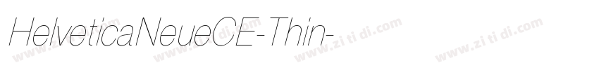HelveticaNeueCE-Thin字体转换