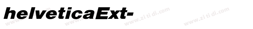 helveticaExt字体转换
