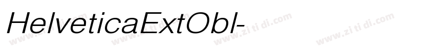 HelveticaExtObl字体转换