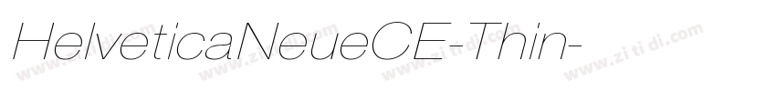 HelveticaNeueCE-Thin字体转换