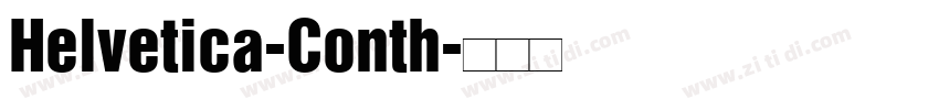 Helvetica-Conth字体转换