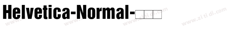 Helvetica-Normal字体转换