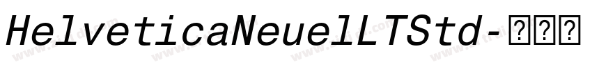 HelveticaNeuelLTStd字体转换