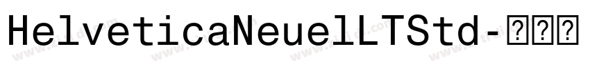HelveticaNeuelLTStd字体转换