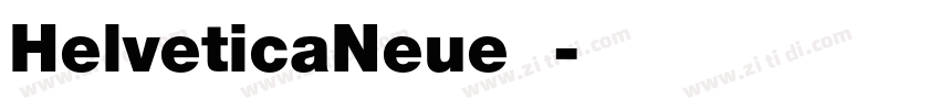 HelveticaNeue字体字体转换