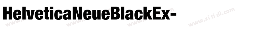 HelveticaNeueBlackEx字体转换