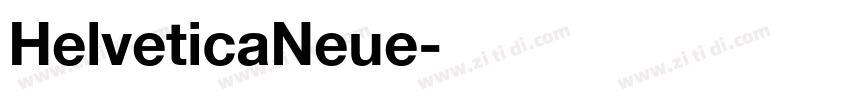 HelveticaNeue字体字体转换