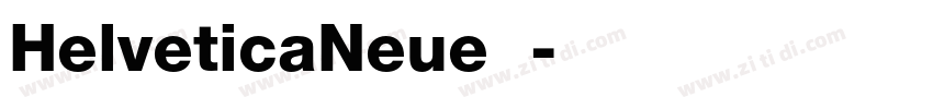 HelveticaNeue字体字体转换
