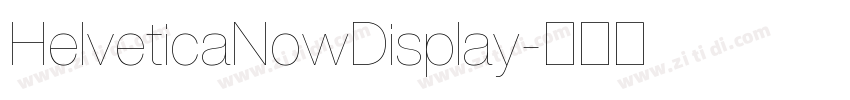 HelveticaNowDisplay字体转换
