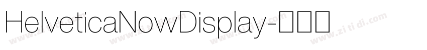 HelveticaNowDisplay字体转换