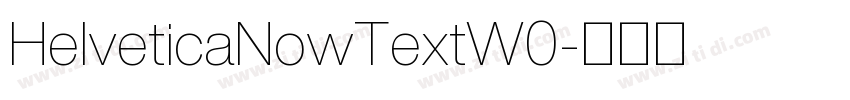 HelveticaNowTextW0字体转换