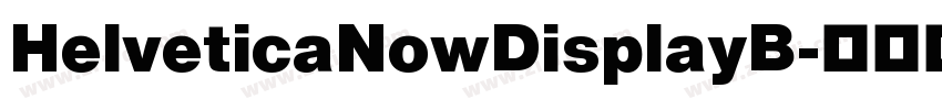 HelveticaNowDisplayB字体转换