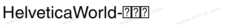 HelveticaWorld字体转换