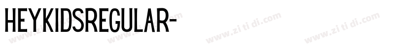 HeyKidsRegular字体转换