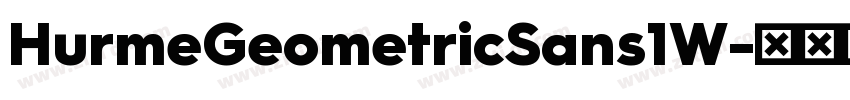 HurmeGeometricSans1W字体转换