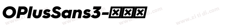 OPlusSans3字体转换
