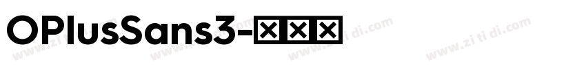 OPlusSans3字体转换