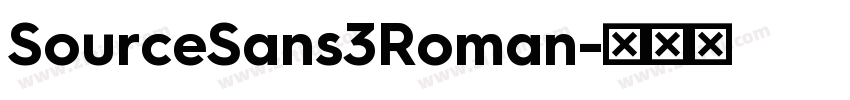 SourceSans3Roman字体转换