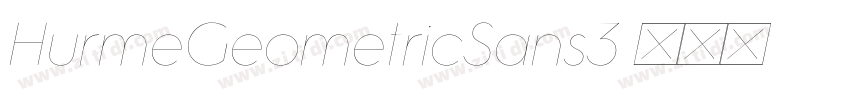 HurmeGeometricSans3字体转换