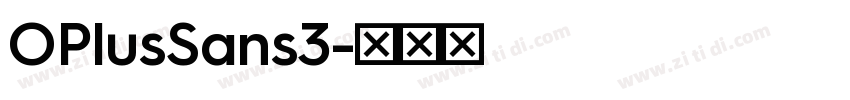 OPlusSans3字体转换