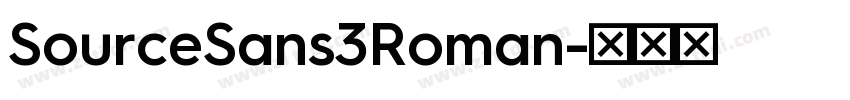 SourceSans3Roman字体转换