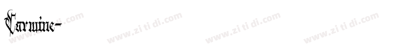 Carmine字体转换