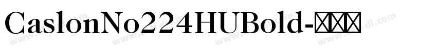 CaslonNo224HUBold字体转换