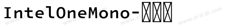 IntelOneMono字体转换