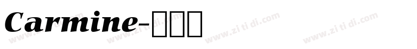 Carmine字体转换
