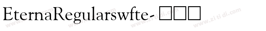 EternaRegularswfte字体转换