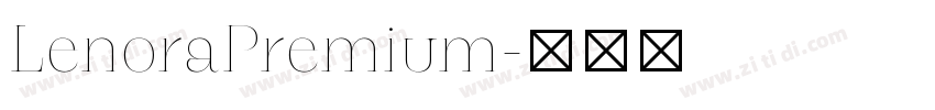 LenoraPremium字体转换