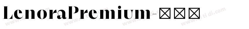 LenoraPremium字体转换