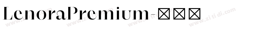 LenoraPremium字体转换